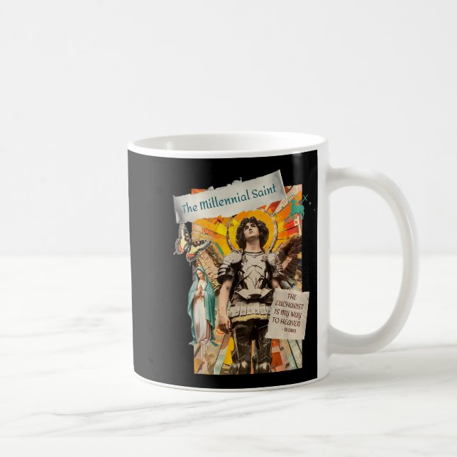 Millennial Saint The Eucharist Way To Heaven  Kaffeetasse (Rechts)