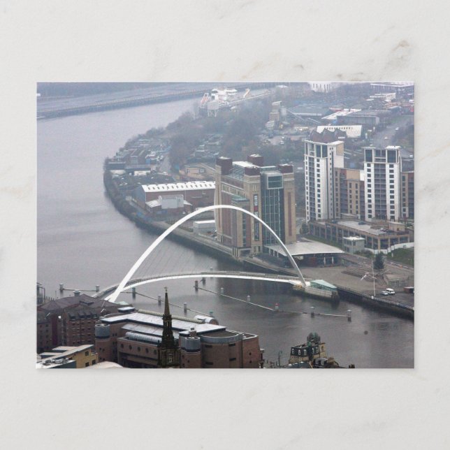 Millennium Bridge Newcastle upon Tyne Postkarte (Vorderseite)