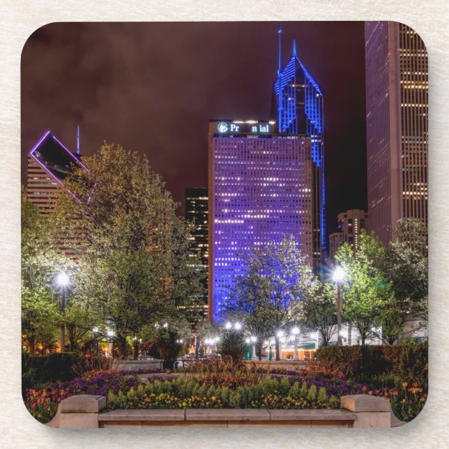 Millennium Park Frühjahrsfeier Getränkeuntersetzer (Vorderseite)
