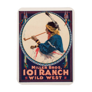 Miller Bros. 101 Ranch, Wild West Circus Poster Magnet