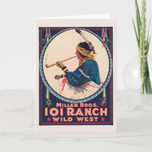 Miller Bros. 101 Ranch, Wild West Zirkusposter Karte