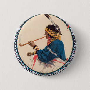 Miller Bros. Ranch, Wild West Circus Poster Button