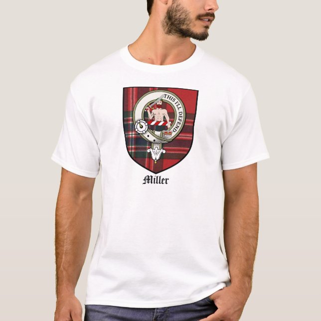 Miller-Clan-Wappen-AbzeichenTartan T-Shirt (Vorderseite)