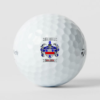MILLER FAMILIENNAME SCHILD UND HELM GOLFBALL
