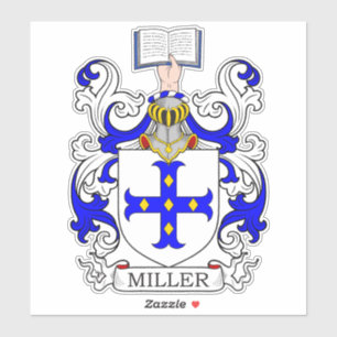 Miller Familienwappen Aufkleber
