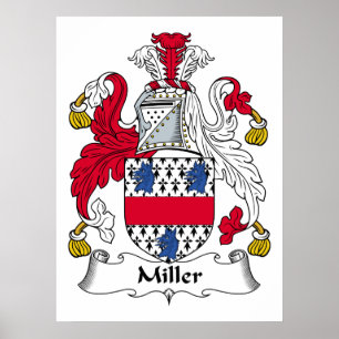 Miller-Familienwappen-Plakat Poster