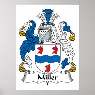 Miller Familienwappen Poster