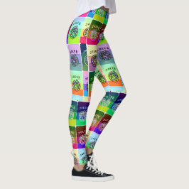 Milliamperestunde gefärbtes Jongg deckt Leggings