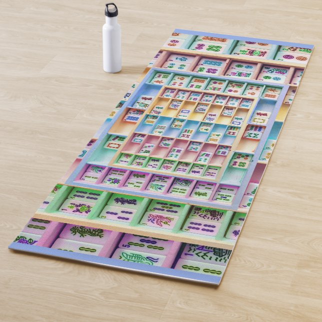 Milliamperestunde Jongg deckt Yoga-Matte mit Yogamatte (Beispiel)