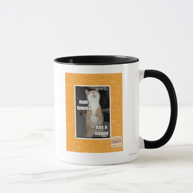 Milliamperestunden-Bauch hat ein glückliches Tasse (Rechts)