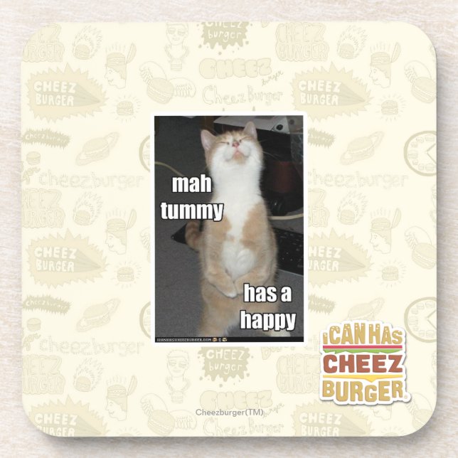 Milliamperestunden-Bauch hat ein glückliches Untersetzer (Vorderseite)