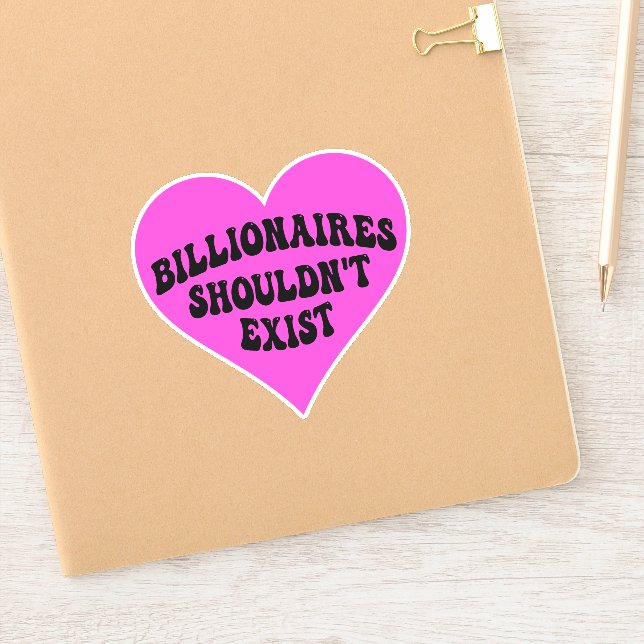 Milliardäre sollten nicht existieren aufkleber (Notizbuch)