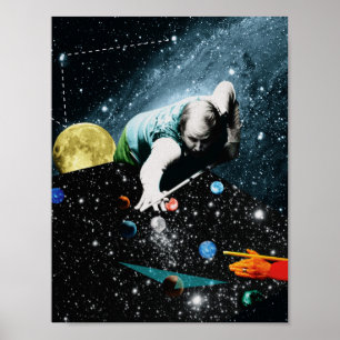 Milliarden Billard Poster