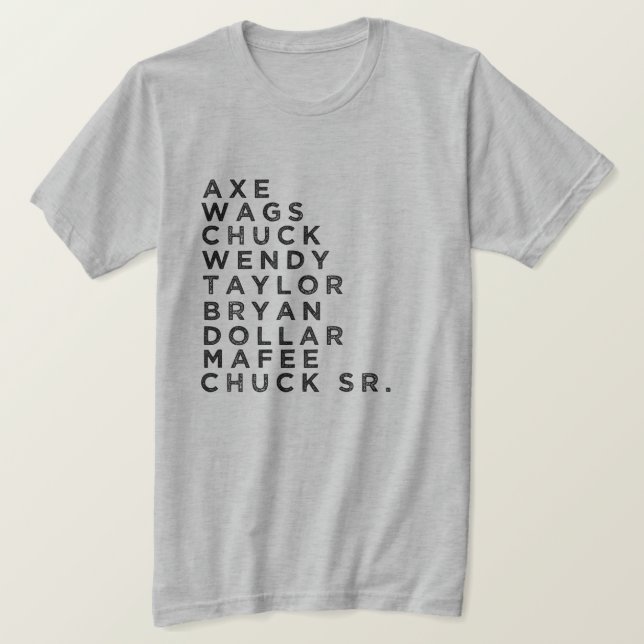 MILLIARDEN-CHARAKTER-FAN T-Shirt (Design vorne)