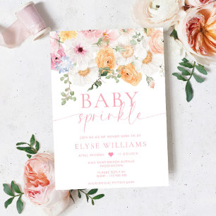 Millie Floral Baby Sprinkle Einladung