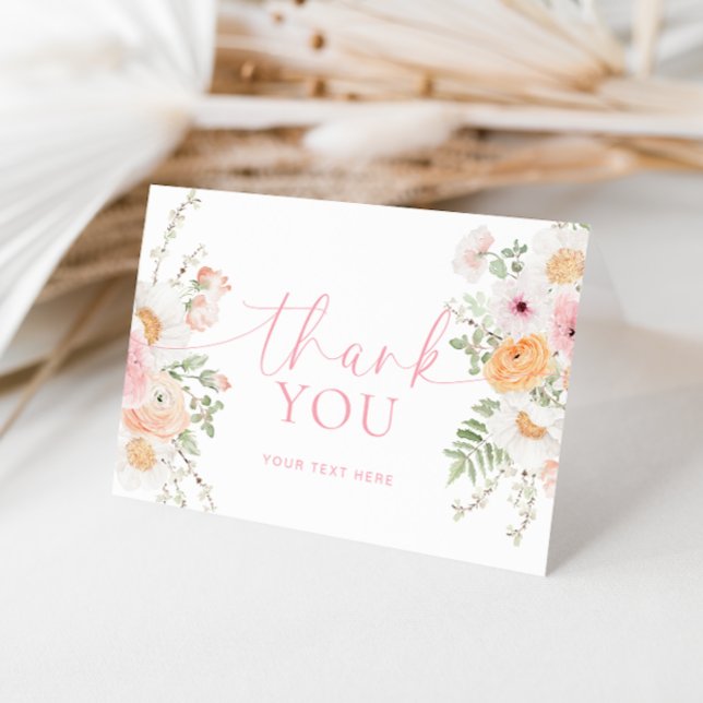 Millie Floral Brautparty Vielen Dank Karte (Bridal Shower Thank You Card)