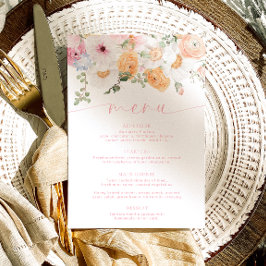 Millie Floral Menu & Vielen Dank Menükarte