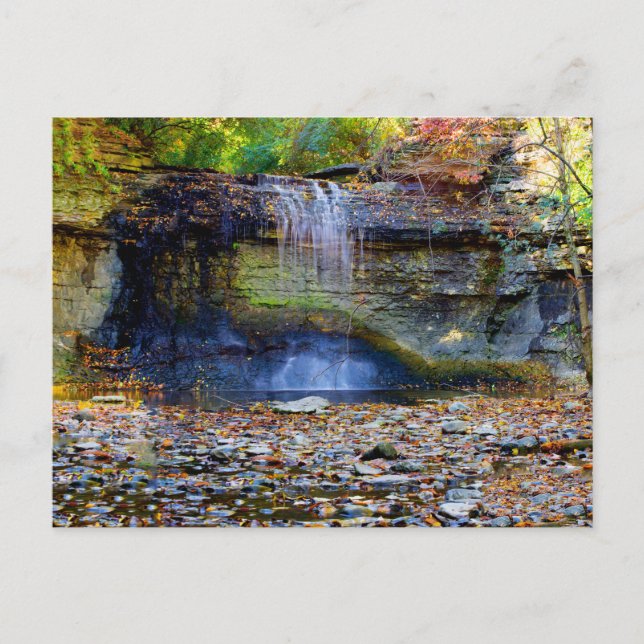 Millikin Falls in Autumn, Columbus, Ohio Postkarte (Vorderseite)
