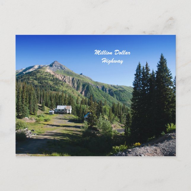 Million Dollar Highway Postkarte (Vorderseite)
