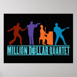 Million Dollar-Quartett auf Bühne Poster