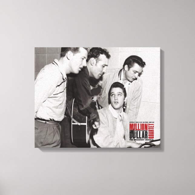 Million Dollar Quartett-Foto Leinwanddruck (Vorderseite)