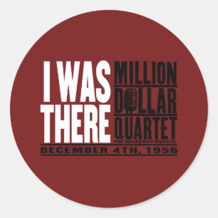 Million Dollar-Quartett "ich war dort " Runder Aufkleber