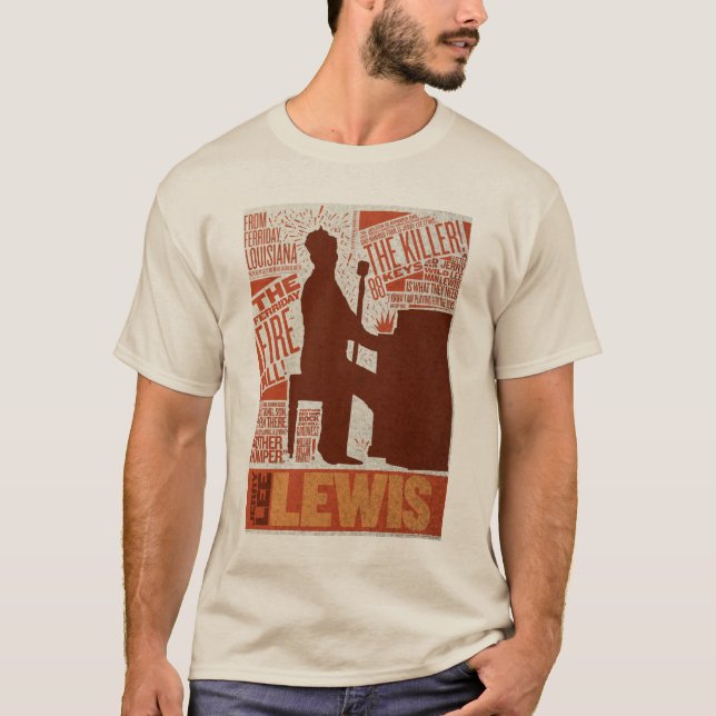 Million Dollar-Quartett-Lewis-Art T-Shirt (Vorderseite)