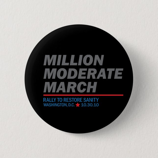 Million gemäßigter März Button (Vorderseite)