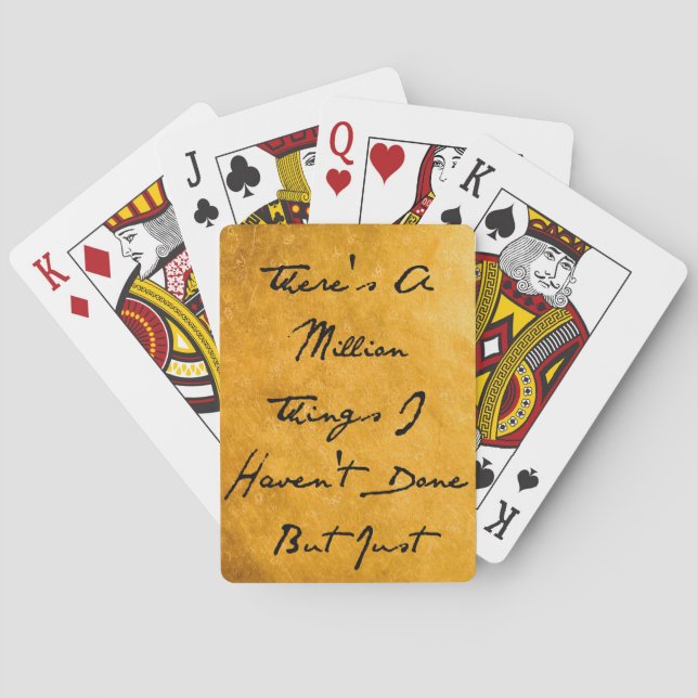 Million Sachen Spielkarten (Rückseite)