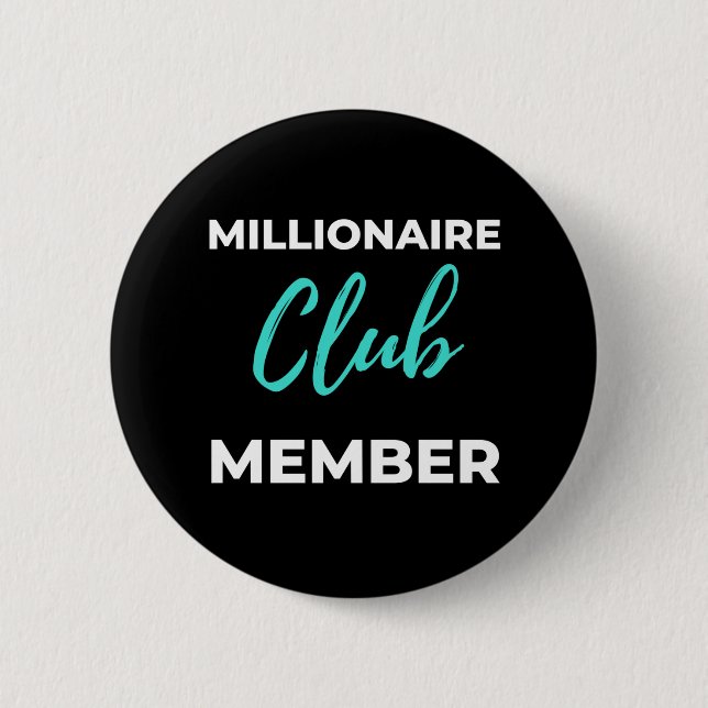 Millionär Button (Vorderseite)