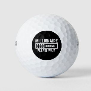 Millionär lädt Bitte warten Golfball