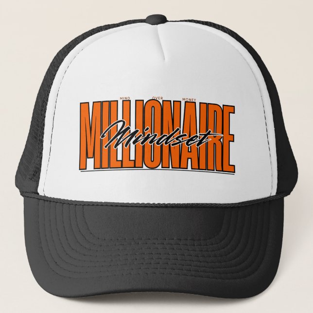 Millionär Mindset™ Kronen mit Vision Truckerkappe (Vorderseite)