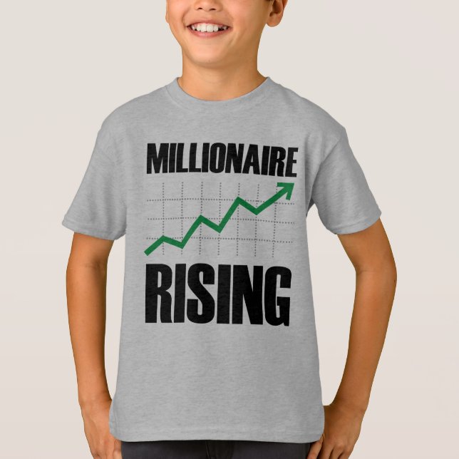 Millionär Rising-Kids-Shirt T-Shirt (Vorderseite)