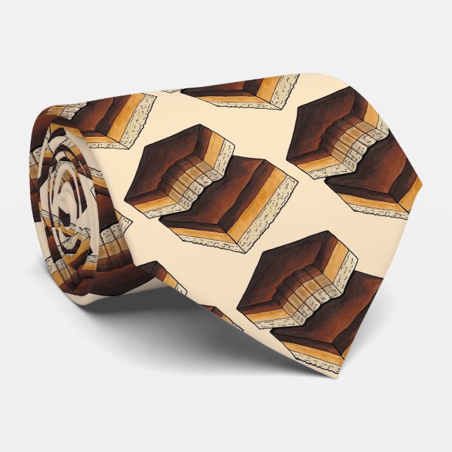 Millionärs Shortbread Caramel Squares Slice Krawatte (Gerollt)