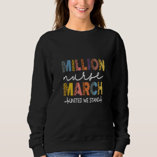 Millionen Krankenschwester März Leopard Krankenpfl Sweatshirt