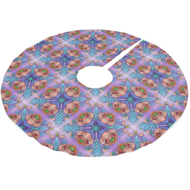 Millionen Polyester Weihnachtsbaumdecke (Schrägansicht)