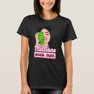 Millionen über die Liebe der Dame T-Shirt