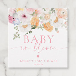 Millionenblütenbaby in Bloom Baby Shower Geschenkanhänger