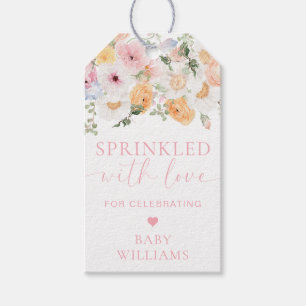 Millionenblütendusche mit Liebe gesprinklt Geschenkanhänger