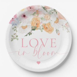 Millionenflorale Liebe im Blut-Brautparty Pappteller