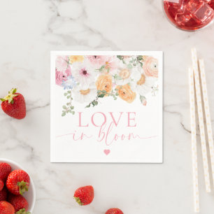 Millionenflorale Liebe im Blut-Brautparty Serviette