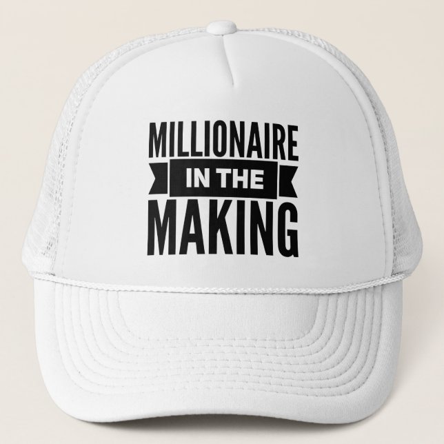 Millionnaire dans le casquette de fabrication de (Devant)