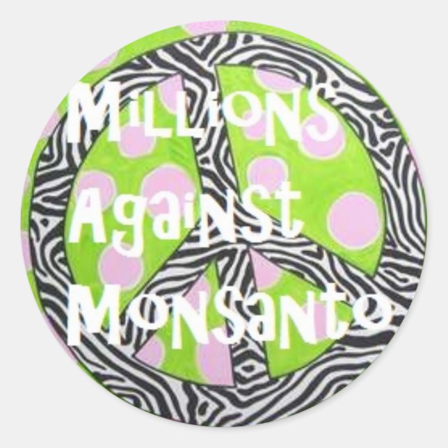 Millions contre des autocollants de Monsanto (Devant)