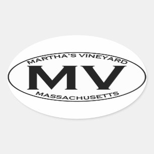 Millivolt - Martha's Vineyard Massachusetts Ovaler Aufkleber