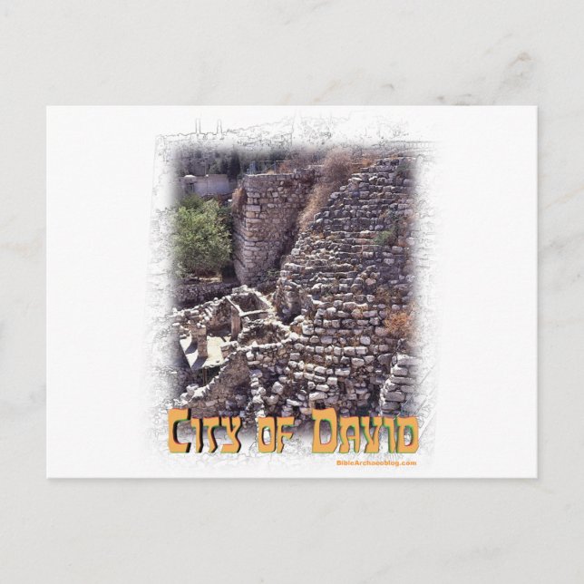 Millo in David, Jerusalem Postkarte (Vorderseite)