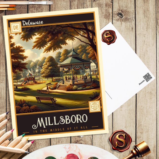 Millsboro, Delaware | Vintage Postkarte (Von Creator hochgeladen)