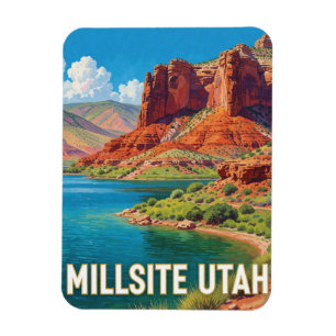 Millsite Utah Red Rock Reservoir Magnet