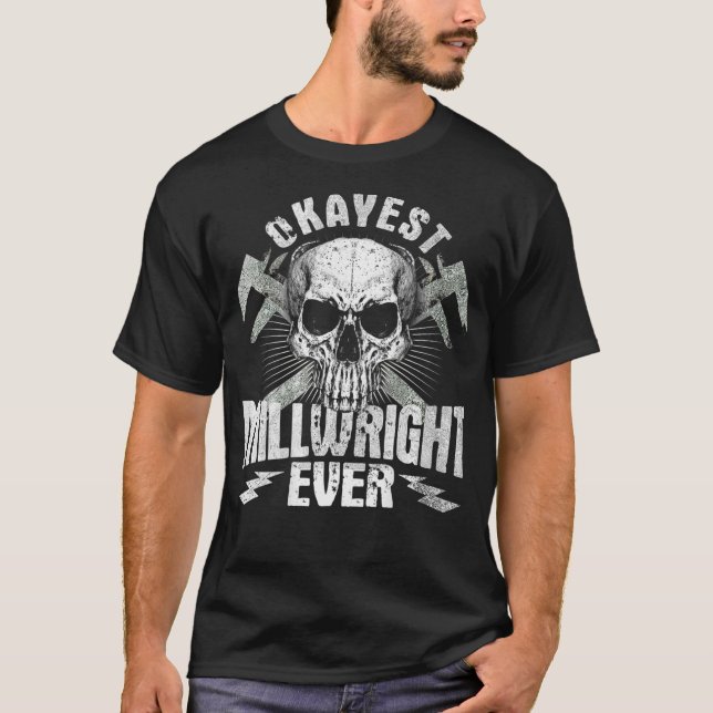 Millwright Image On Back Of Clothing _1  T-Shirt (Vorderseite)