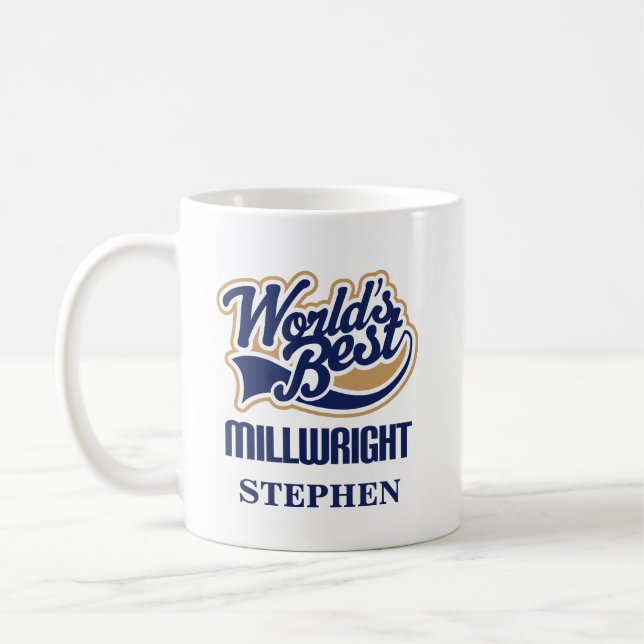 Millwright-personalisiertes Tassen-Geschenk Kaffeetasse (Links)