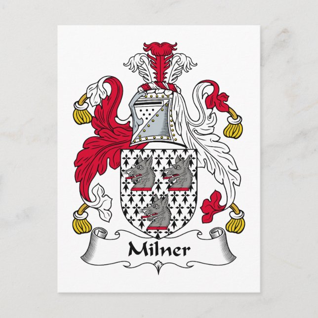Milner Familienwappen Postkarte (Vorderseite)